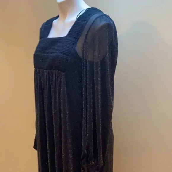 Zara dress with metallic thread-black - Picture 10 of 11